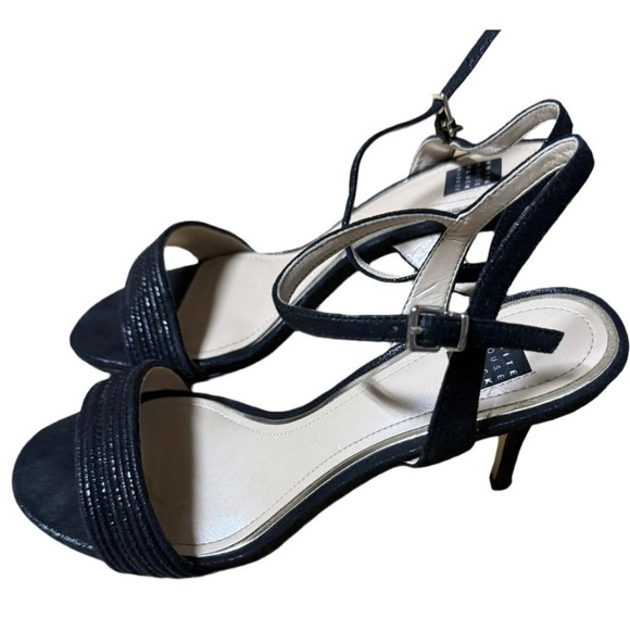 White House Black Market Black Strappy Heels – Size 8 - Picture 2 of 8